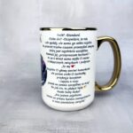 Kubek Rak znak zodiaku dla niej złoty