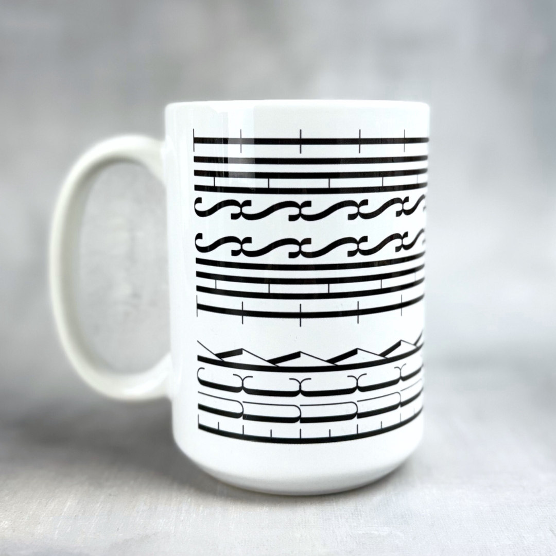 Kubek fuck this shit (szlaczki) prezent biurowy