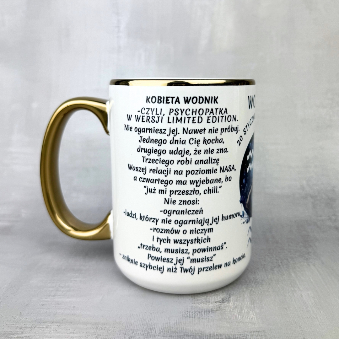 Kubek kobieta wodnik