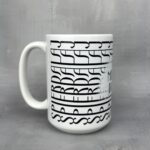 Kubek miłego dnia spierdalaj szlaczki