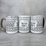 Kubek miłego dnia szlaczki