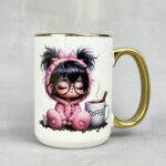 Kubek nie przeszkadzaj mi szukam energii odejdź... złoty dla niej