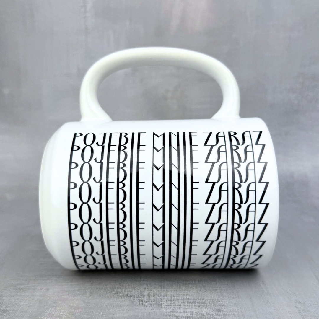 Kubek pojebie mnie zaraz szlaczki ukryty przekaz