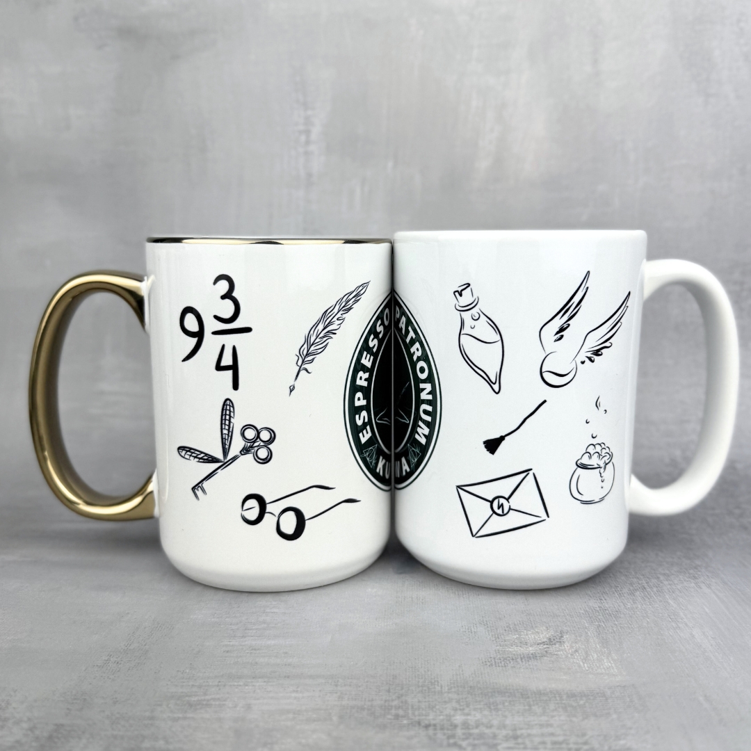 Kubek espresso patronum kurwa nowość złoty