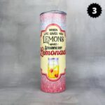 Kubek termiczny plażowy wzór nr 3 lemons strawberry