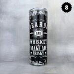 Kubek termiczny plażowy wzór nr 8 beards and whisky