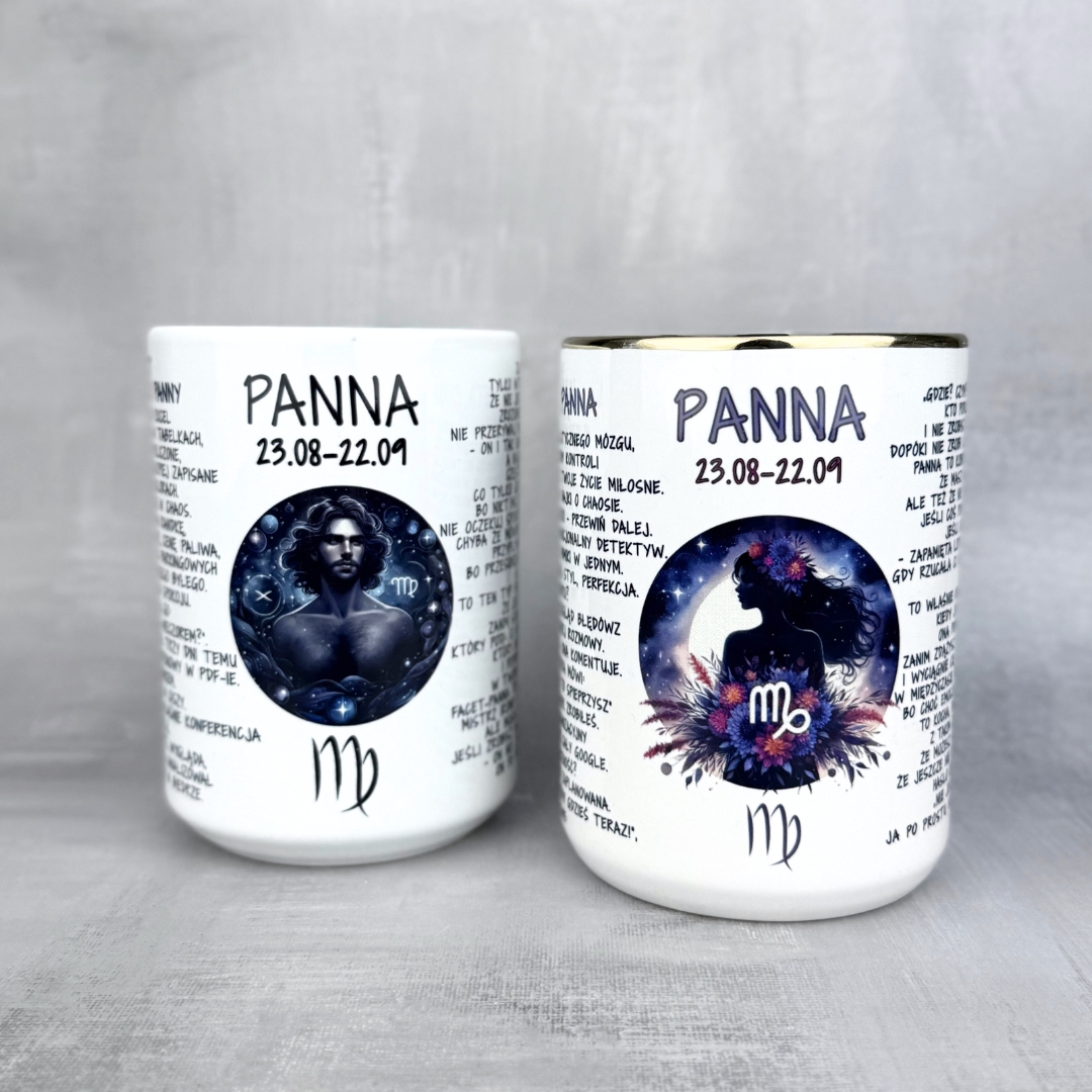 Kubek ze znakiem zodiaku panna