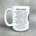 Kubek znak zodiaku baran dla faceta