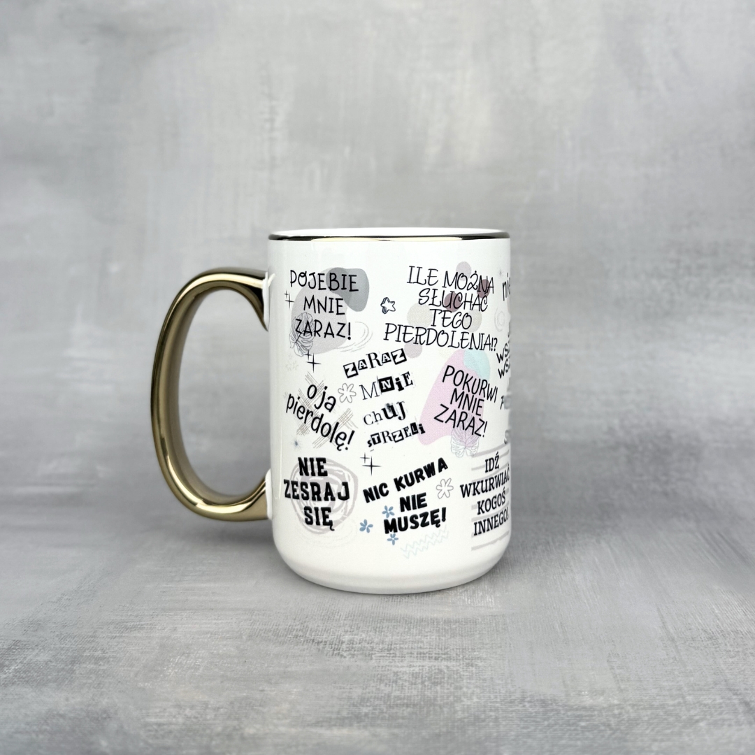 Chamski kubek w stylu boho