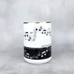 Kubek chujowe nuty ze złotym uchem