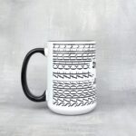 Kubek dobrze że jesteś szkoda że chujem szlaczki czarne ucho