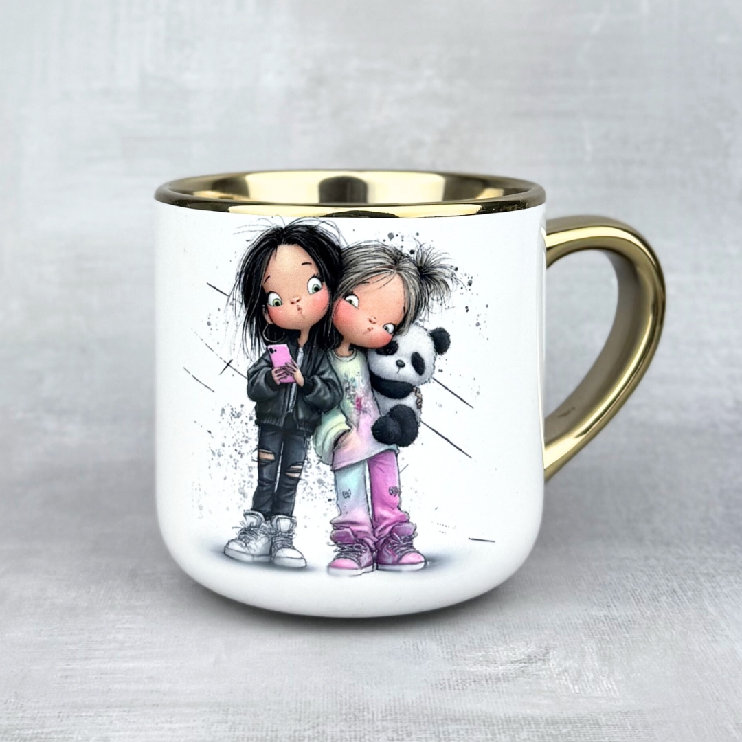 Kubek jesteś moją ulubioną psiapsi elegant złote ucho