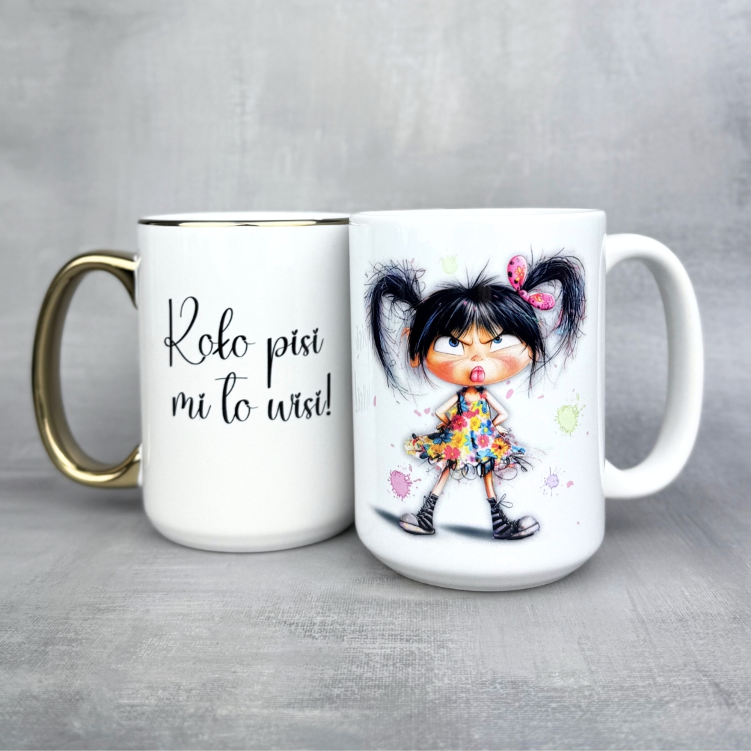 Kubek koło pisi mi to wisi nowy złoty