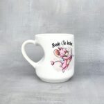 Kubek serduszko będę cię kochać i wurwiać do końca Twoich dni