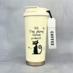 Kubek termiczny mi chuj jebany ciśnienie podniósł kremowy