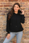 Bluza damska czarna przód