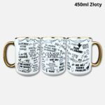 Chamski kubek (Halloween) nowość 450ml złoty