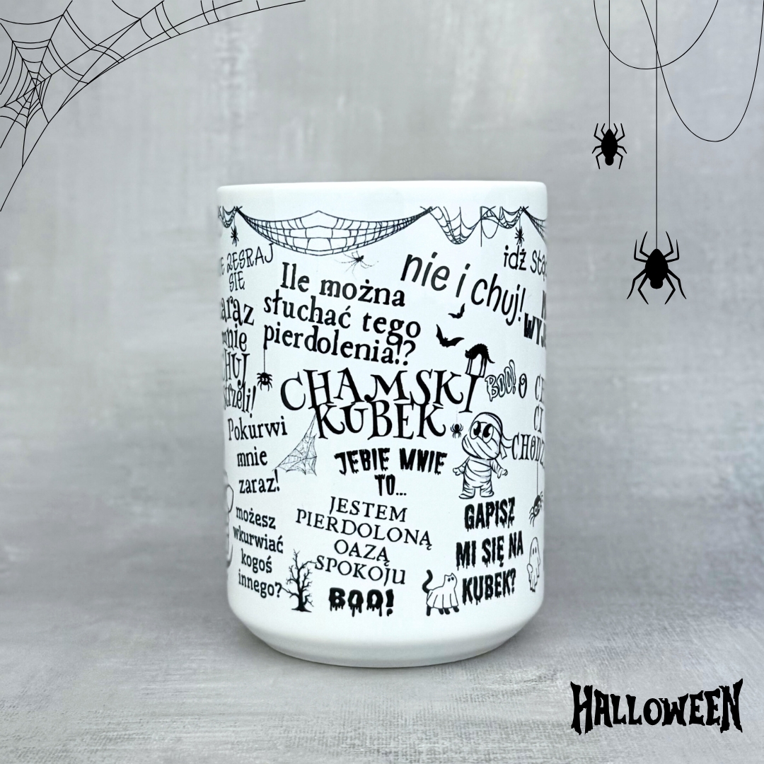 Chamski kubek holloween
