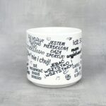 Chamski kubek szeroi uchwyt