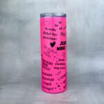 Chamski kubek termiczny neonowy róż