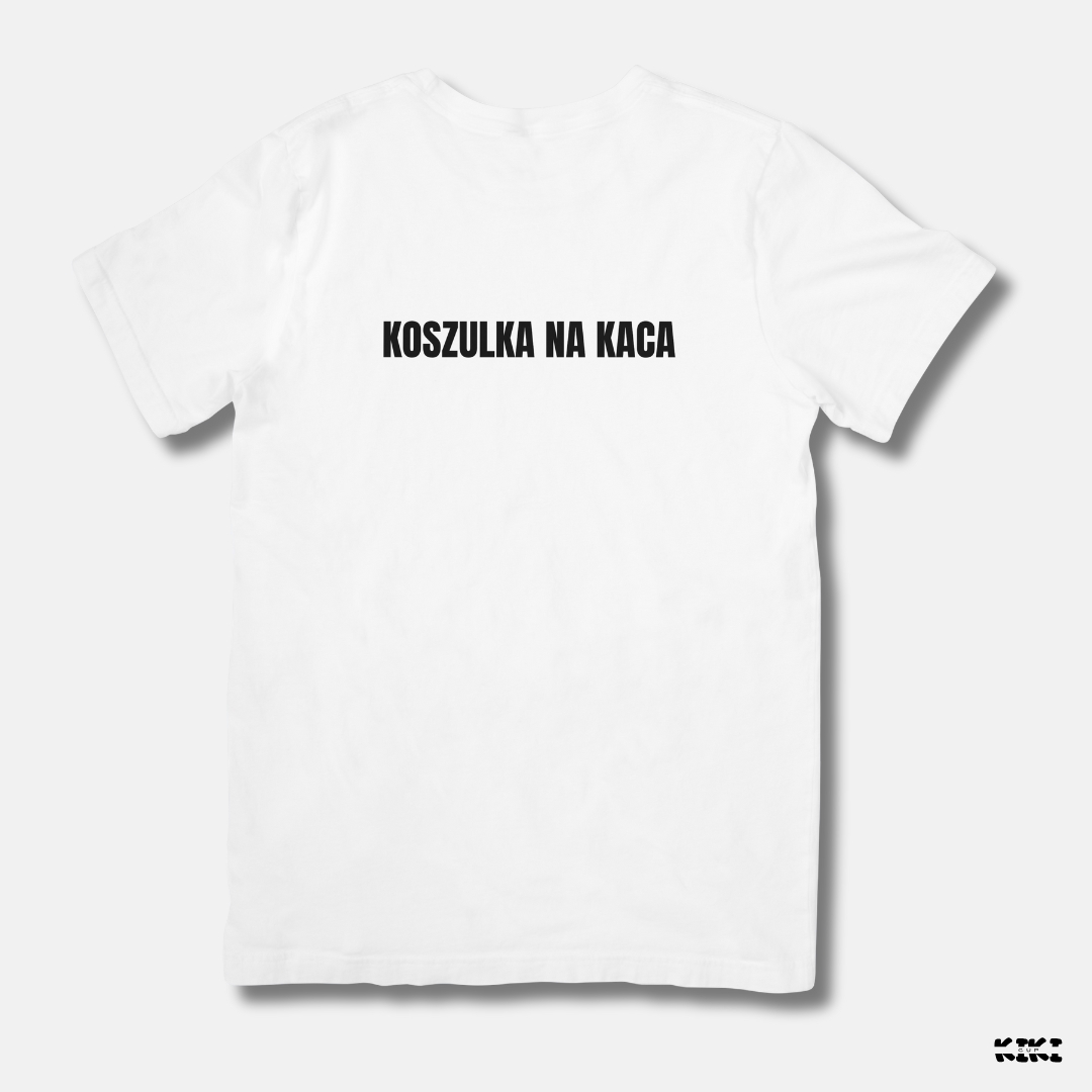 Koszulka na kaca kolor biały