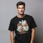 Koszulka paranormal city motyw halloween