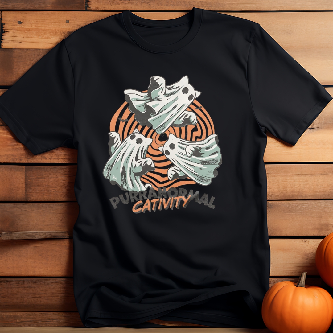 Koszulka paranormal city motyw halloween czarna