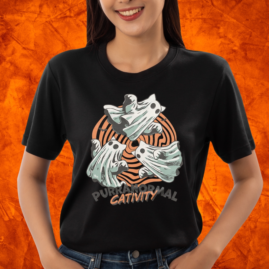 Koszulka paranormal city motyw halloween unisex