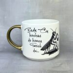 Kubek będę cię kochać do końca Twoich dni (modliszka) złoty szeorki uchwyt