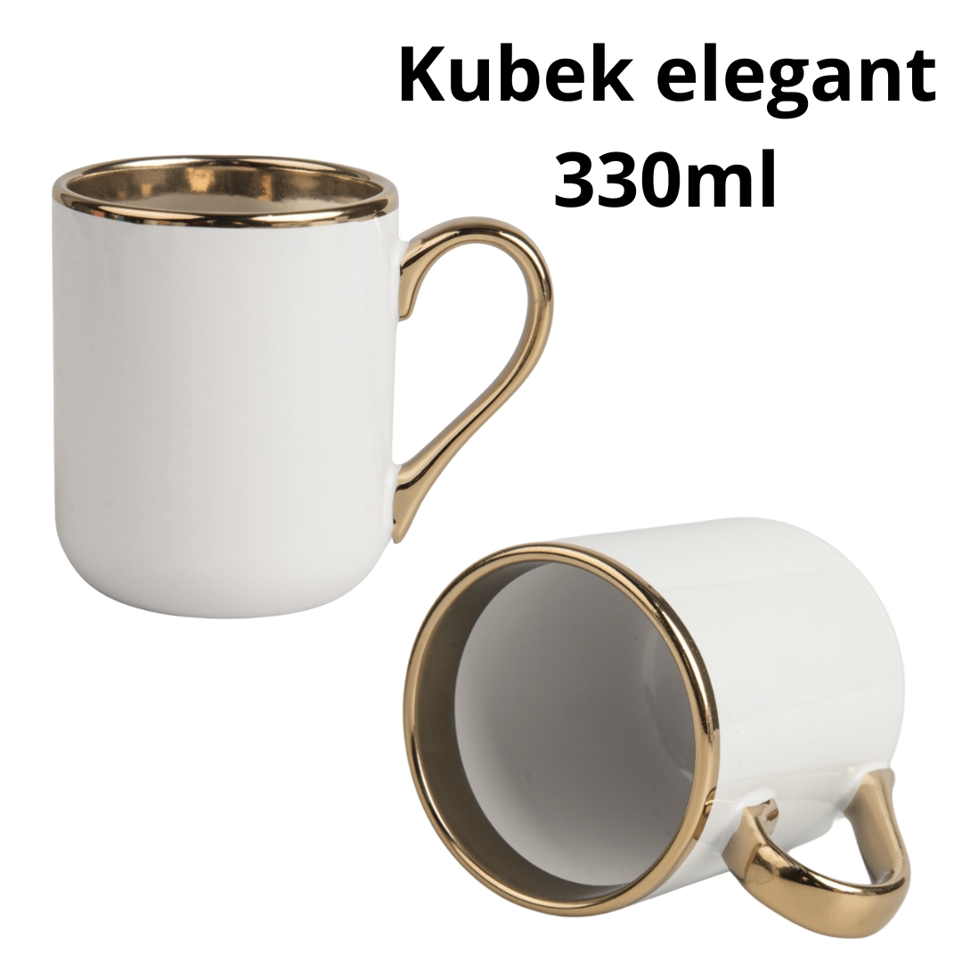 Kubek elegant 330ml złoty