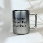 Kubek mi chuj jebany ciśnienie podniósł metaliczny srebrny