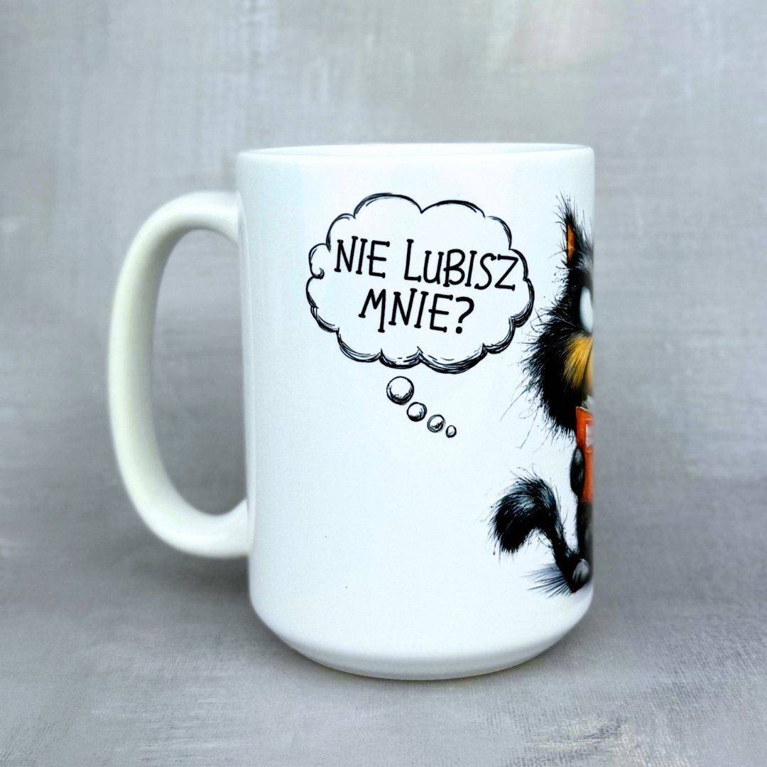 Kubek nie lubisz mnie z kotem