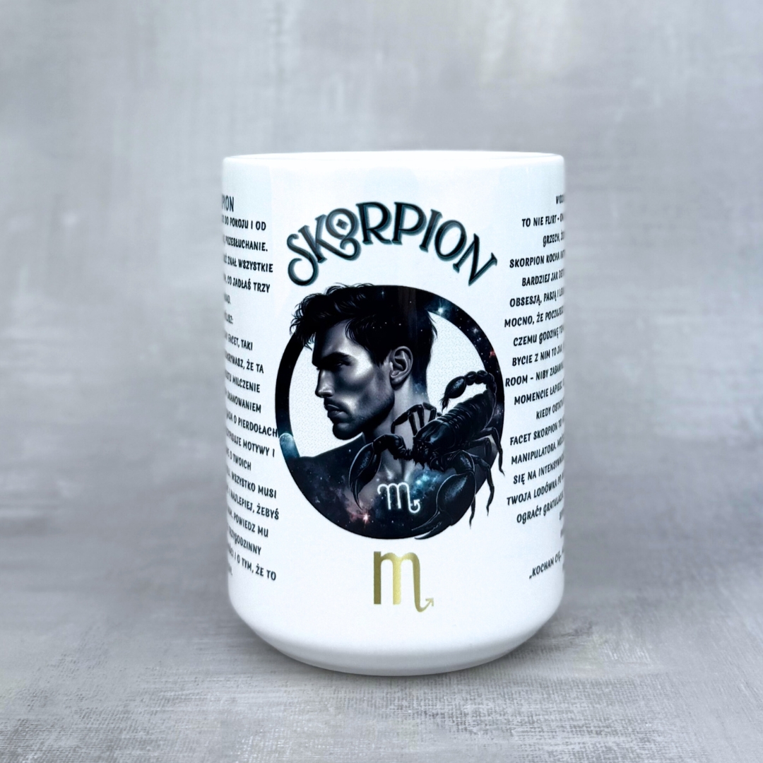 Kubek skorpion dla niej znaki zodiaku Kubek skorpion zodiak dla niego