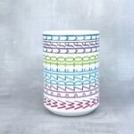 Kubek w piździe to mam kolorowe szlaczki nowy