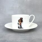 Zestaw porcelanowy Alibi (filiżanka + podstawka)