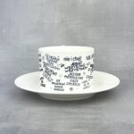 Zestaw porcelanowy Chamski (filiżanka + podstawka) chamska filiżannka