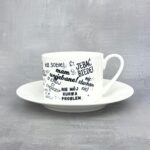 Zestaw porcelanowy Chamski (filiżanka + podstawka) prezent dla niej