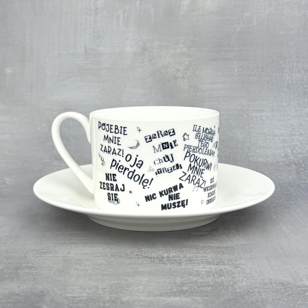 Zestaw porcelanowy Chamski (filiżanka + podstawka)