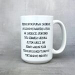 Jestem oazą spokoju kubek pierdolonym kwiatem lotosu