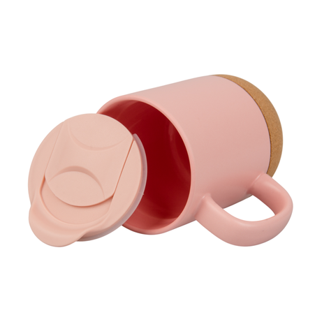 Kubek mi chuj jebany ciśnienie podniósł ile można słuchać tego pierdolenia z przykrywką produkt limitowany Kubek 330ml na korku z przykrywką różowy jasny