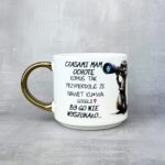 Kubek Czasami mam ochotę X Alibi z surykatką szerokie złote ucho