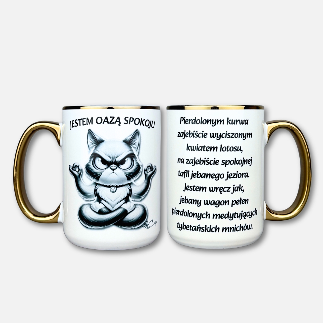 Kubek jestem oazą spokoju (nowość)