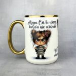 Kubek mała złośnica 3w1 450ml złoty dla niej