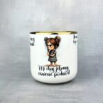 Kubek mała złośnica 3w1 złoty elegant biały