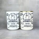 Kubek moje afirmacje czarne napisy