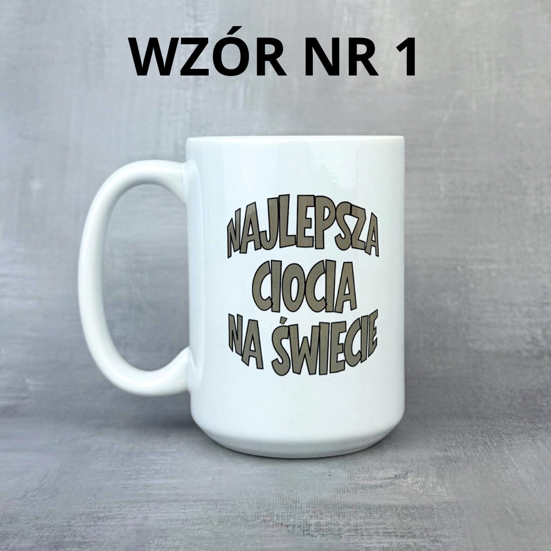Kubek najlepsza ciocia na świecie wzór nr 1