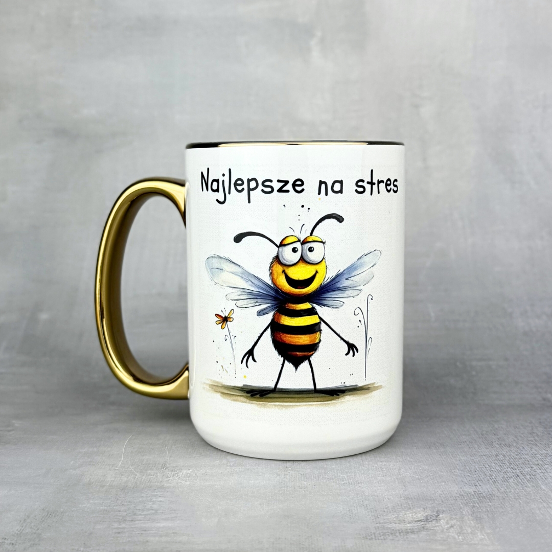 Kubek najlepsze na stres bzykanie jest złoty