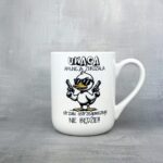 Kubek uwaga amunicja zdrożała strzału ostrzegawczego nie będzie