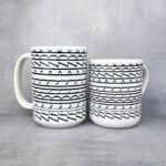 Kubek zamknij pizdę (szlaczki) śmieszny prezent