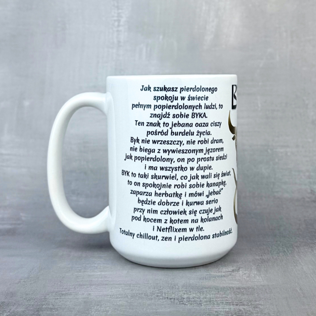 Kubek znak zodiaku byk